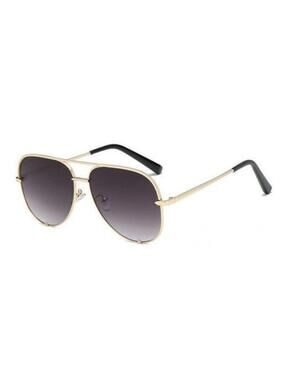 NEW QUAY AUSTRALIA DESI PERKINS SAHARA AVIATOR GOLD GRADIENT SUNGLASSES